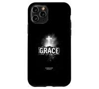 Grace by grace alone ephesians 2 8 cross Case for iPhone 11 Pro