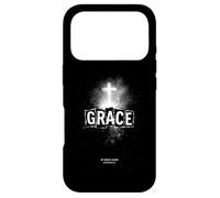 Grace by grace alone ephesians 2 8 cross Case for iPhone 17 Pro
