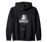 Grace by grace alone ephesians 2 8 cross Zip Hoodie