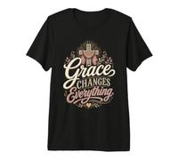 Grace Changes Everything Christian Faith Cross Premium T-Shirt