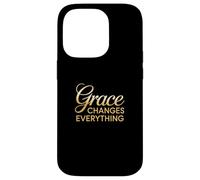 Grace Changes Everything Inspirational Christian Design Case for iPhone 14 Pro