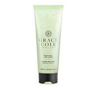 Grace Cole Grapefruit, Lime & Mint Exfoliating Body Scrub 238ml Refreshing Hydrating - Essential Oils - Vegan and Cruelty Free, No SLS or Parabens - Made In England