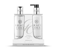 Grace Cole White Nectarine & Pear Scented Body Care Duo Gift Set 1 x Bath & Shower Gel 300ml, 1 x Hand & Body Lotion 300ml - Essential Oils - Vegan - Made In England