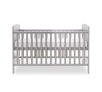 Grace Cot Bed, Cot Top Changer + Fibre Mattress - Warm Grey