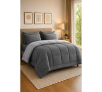 Grace Coverless 2 Tone Reversible Duvet 10.5 Tog in Grey | Size: Single grace Grey Single