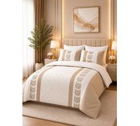 Grace Double Brushed Double Duvet Cover Supersoft with Zipper Closure in Beige | Size: King grace Beige King