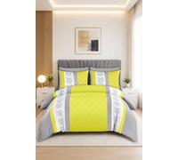 Grace Double Brushed Double Duvet Cover Supersoft with Zipper Closure in Yellow | Size: King grace Yellow King