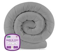 Grace Duvet 10.5 Tog For Warm & Cosy Night - All Year-Round Quilt For Summer, Autumn & Winter - Designed in UK, Non-Allergenic & Machine Washable Duvet (10.5 Tog/Grey, King (225 x 220 cm))