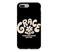 Grace Finds You Where You Are Christian Groovy Religious Case for iPhone 7 Plus/8 Plus