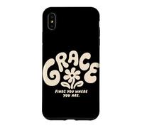 Grace Finds You Where You Are Christian Groovy Religious Case for iPhone XS Max