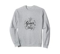 Grace for Days Inspirational Dove, jesus Sweatshirt, Adult Unisex, Heather Grey, XXL