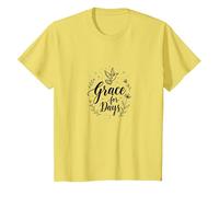 Grace for Days Inspirational Dove, Jesus T-Shirt, Kids, Lemon, 8 Years