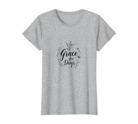 Grace for Days Inspirational Dove, Jesus T-Shirt, Women, Heather Grey, XXL