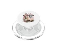 Grace Found Me Here Christian Cross Design PopSockets PopGrip for MagSafe