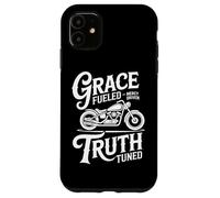 Grace Fueled Mercy Driven Truth Tuned Christian Biker Case for iPhone 11