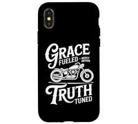 Grace Fueled Mercy Driven Truth Tuned Christian Biker Case for iPhone X/XS