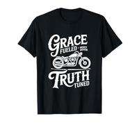 Grace Fueled Mercy Driven Truth Tuned Christian Biker T-Shirt