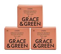 Grace & Green - Bamboo Liners - 72x Sustainable Panty Liners - Ultra Thin - Super Soft - Ideal for Light Flow - Spotting - Everyday Protection - Biodegradable Packaging - B Corp Certified
