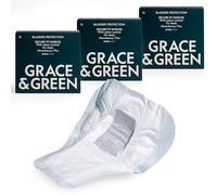 Grace & Green Maximum Bladder Protection Men's Shields - 3 x 12 Pack | 3D Leak Barrier & Odour Control | Ultra Absorbent | Comfort & Confidence | Bamboo Topsheet, Sensitive on Skin | Underwear Pads