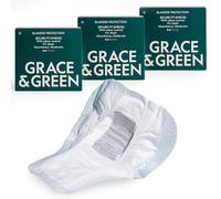 Grace & Green Moderate Bladder Protection Men's Shields - 3 x 12 Pack | 3D Leak Barrier & Odour Control | Ultra Absorbent | Comfort & Confidence | Bamboo Topsheet, Sensitive on Skin | Underwear Pads