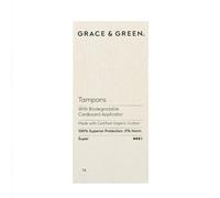Grace&green Organic Tampons With Biodegradable Applicator Regular (14 Tampons) In Beige Beige One Size