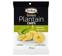 Grace Green Plantain Chips 85 g (Pack of 9)