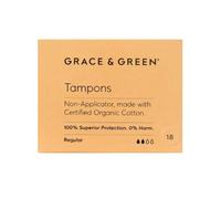 Grace&Green Women's Non-Applicator Tampons Regular (18 tampons) in Beige Grace&Green Beige