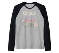 Grace Grows Here Garden Faith Based Homesteading Raglan Baseball Tee