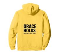 Grace Holds Even When I Fall Apart Christian Backprint Pullover Hoodie