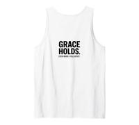 Grace Holds Even When I Fall Apart Christian Backprint Tank Top