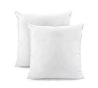 Grace Home Pack of 2 Cushion Inserts Fillers 20x20 inch / 50x50 cm - Virgin Hollowfibre Filled Square Bounce-Back Decorative Cushion Pads (20" x 20" / 50cm x 50cm)