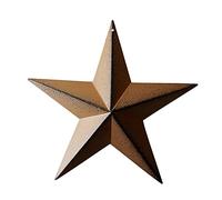 Grace Home Patrotic Old Glory 8" Rustic Star Outdoor Star Shape on 4th of July Metal Ornament