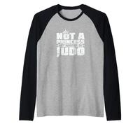 Grace in Battle Not a Princess but Master of Judo Raglan Baseball Tee