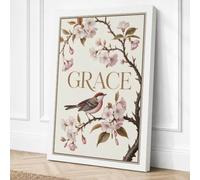 Grace in Bloom Botanical Canvas Wall Art Print 30x20 Inch (76 x 51 cm)