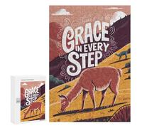 Grace in Every Step Illustration Displayable Picture Puzzle, 300 PCS - Relaxing Home Activity, for Screen-Free Relaxation at Home