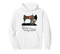 Grace in every stitch Floral Sewing Tailor Pullover Hoodie