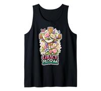 Grace in Full Bloom Floral Cross Tank Top