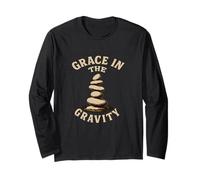 Grace In The Gravity Zen Rock Balance Long Sleeve T-Shirt
