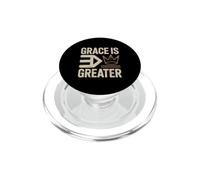 Grace Is Greater Christian Crown Cross PopSockets PopGrip for MagSafe
