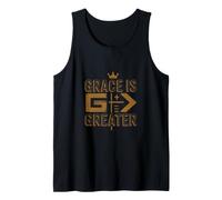 Grace is Greater Christian Faith Cross Tank Top
