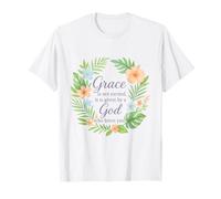 Grace is Not Earned God’s Love Tropical Floral T-Shirt