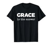 Grace is The Answer Value Graphic T-Shirt, Men, Black, XL