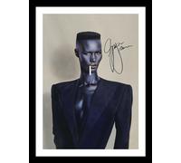 Grace Jones Autographed Signed And Framed Photo