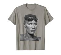 Grace Jones Singer Warm Leatherette Era 1980 Allan Ballard T-Shirt