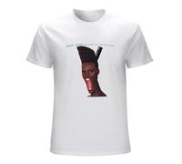 Grace Jones Slave to The Rhythm Hits Unisex T-Shirt Printed Tee Graphic Top Men White Shirt S