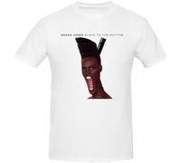 Grace Jones Slave to The Rhythm Tee Shirts for Men White