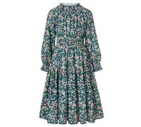 GRACE KARIN Big Girl Elegant Cute Green Floral Dress Festival Party Dress Lantern Sleeve Green 10-11 Years