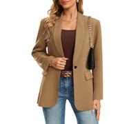 GRACE KARIN Blazers for Women UK Work Office Suit Jackets,Fall Outfits | Shawl Collar,Single Button,Long Sleeve,Pockets,Business Casual&Occasions&Formal&Festival&Teacher&Worker