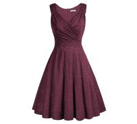 GRACE KARIN Elegant A-line Lace Dresses for Women UK Wedding Guest Cocktail