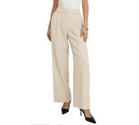 GRACE KARIN Female Summer Trousers Wide Leg Comfy Lounge Trousers Tummy Control Slim Fit with Elastic Waistband Apricot 2XL